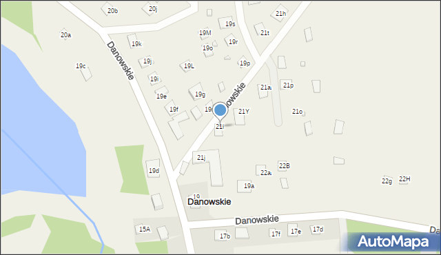 Danowskie, Danowskie, 21i, mapa Danowskie