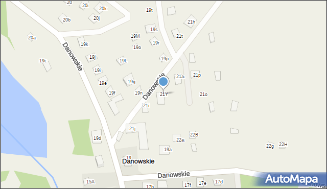 Danowskie, Danowskie, 21Y, mapa Danowskie