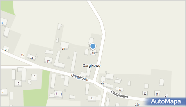 Dargikowo, Dargikowo, 19, mapa Dargikowo