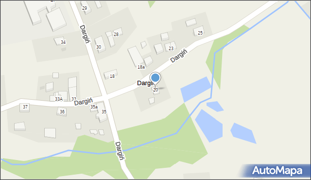 Dargiń, Dargiń, 20, mapa Dargiń