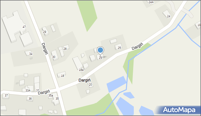 Dargiń, Dargiń, 23, mapa Dargiń