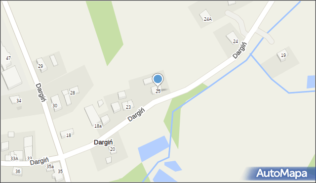 Dargiń, Dargiń, 25, mapa Dargiń