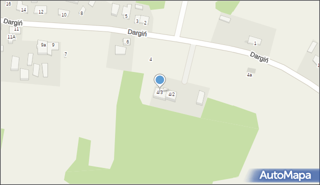 Dargiń, Dargiń, 4/3, mapa Dargiń