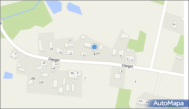 Dargiń, Dargiń, 8, mapa Dargiń