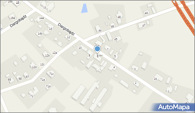 Dargobądz, Dargobądz, 6, mapa Dargobądz