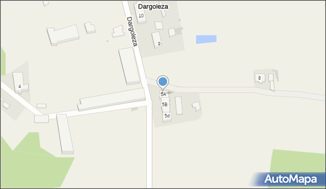 Dargoleza, Dargoleza, 5A, mapa Dargoleza