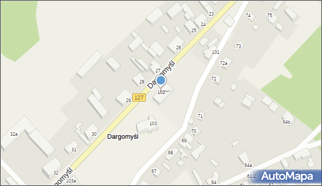 Dargomyśl, Dargomyśl, 102, mapa Dargomyśl