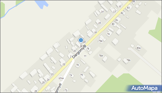 Dargomyśl, Dargomyśl, 19, mapa Dargomyśl