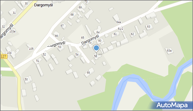 Dargomyśl, Dargomyśl, 56a, mapa Dargomyśl