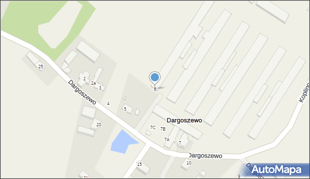 Dargoszewo, Dargoszewo, 6, mapa Dargoszewo