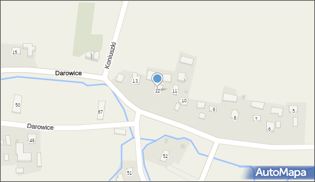 Darowice, Darowice, 12, mapa Darowice