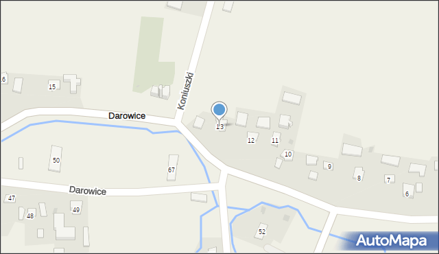 Darowice, Darowice, 13, mapa Darowice