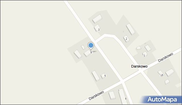 Darskowo, Darskowo, 4, mapa Darskowo