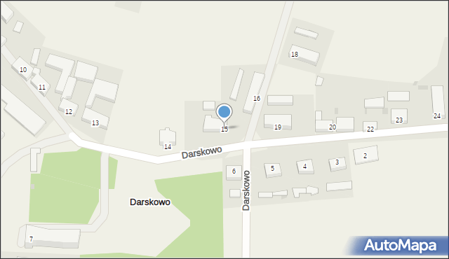 Darskowo, Darskowo, 15, mapa Darskowo