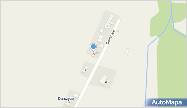 Darszyce, Darszyce, 10, mapa Darszyce