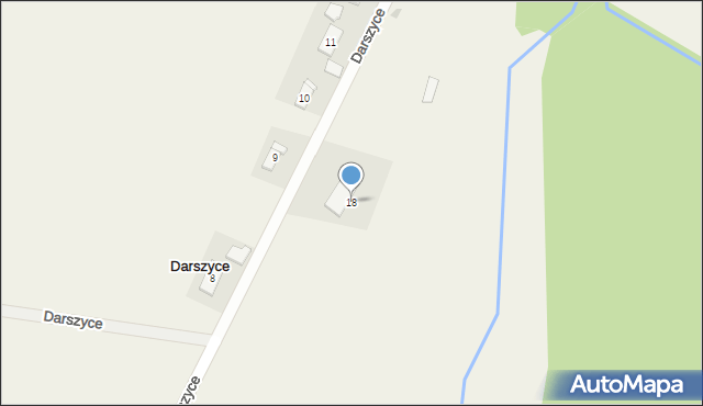 Darszyce, Darszyce, 18, mapa Darszyce