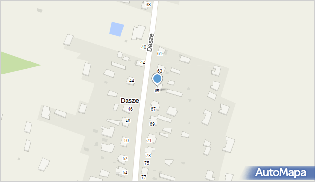 Dasze, Dasze, 65, mapa Dasze