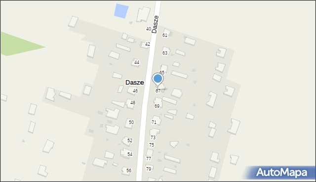 Dasze, Dasze, 67, mapa Dasze