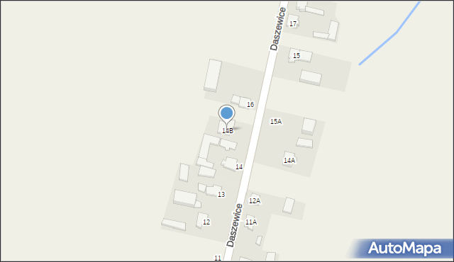 Daszewice, Daszewice, 14B, mapa Daszewice