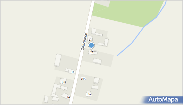 Daszewice, Daszewice, 15, mapa Daszewice