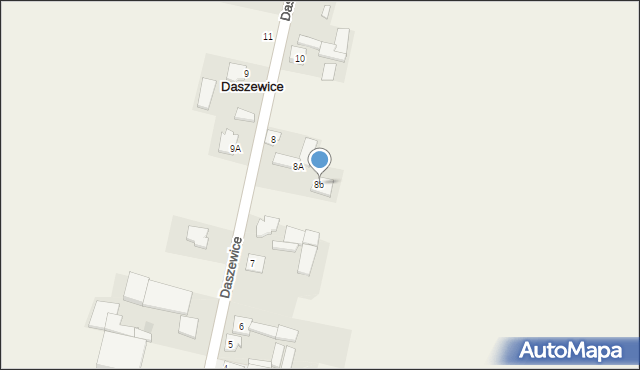 Daszewice, Daszewice, 8b, mapa Daszewice