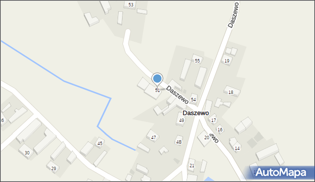 Daszewo, Daszewo, 51, mapa Daszewo