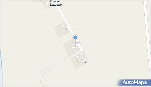 Daszewo, Daszewo, 61, mapa Daszewo