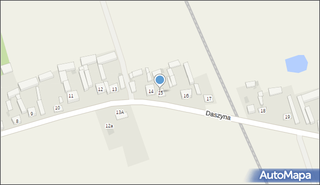 Daszyna, Daszyna, 15, mapa Daszyna