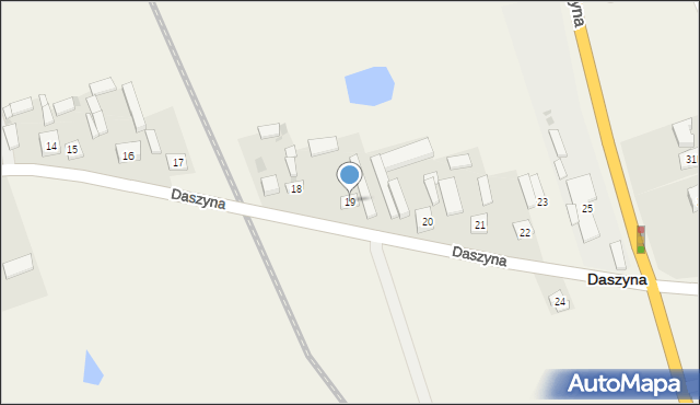 Daszyna, Daszyna, 19, mapa Daszyna