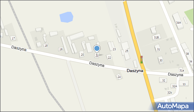 Daszyna, Daszyna, 21, mapa Daszyna