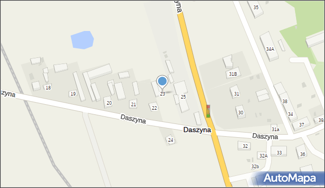 Daszyna, Daszyna, 23, mapa Daszyna