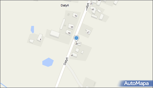 Datyń, Datyń, 48, mapa Datyń
