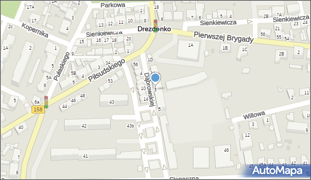 Drezdenko, Dąbrowskiej Marii, 3, mapa Drezdenko