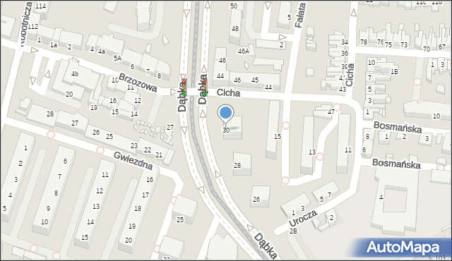 Elbląg, Dąbka Stanisława, płk., 30, mapa Elbląga