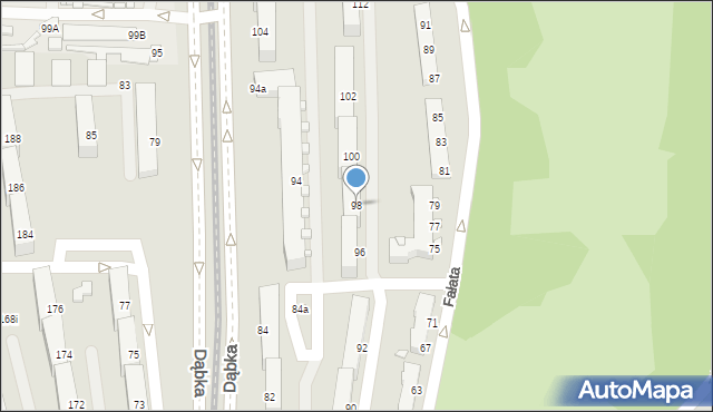 Elbląg, Dąbka Stanisława, płk., 98, mapa Elbląga