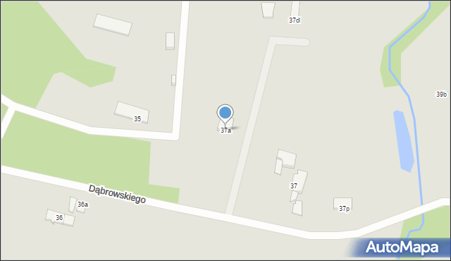 Elbląg, Dąbrowskiego Jarosława, gen., 37a, mapa Elbląga