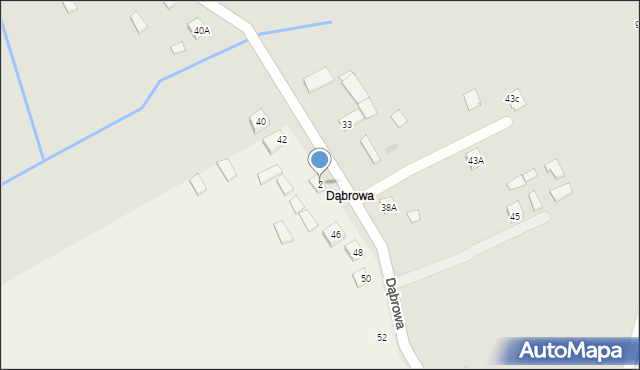 Eustachów, Dąbrowa, 2, mapa Eustachów