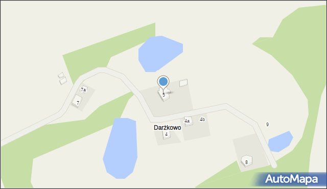 Garczegorze, Darżkowo, 5, mapa Garczegorze