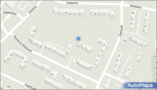 Gdańsk, Damroki, 26, mapa Gdańska