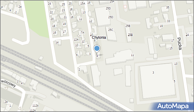 Gdynia, Dachnowskiego, 4, mapa Gdyni