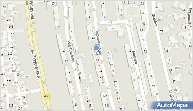 Gdynia, Dąbrowskiego Jarosława, gen., 10, mapa Gdyni