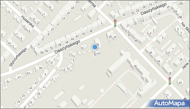 Gliwice, Daszyńskiego Ignacego, 31, mapa Gliwic