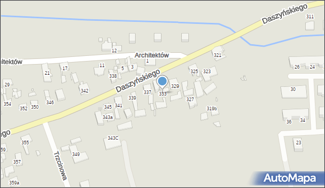 Gliwice, Daszyńskiego Ignacego, 333, mapa Gliwic