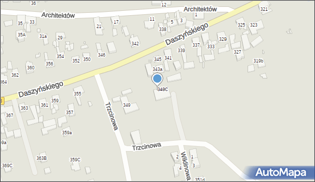 Gliwice, Daszyńskiego Ignacego, 343d, mapa Gliwic