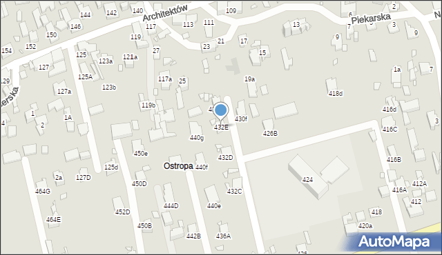 Gliwice, Daszyńskiego Ignacego, 432E, mapa Gliwic