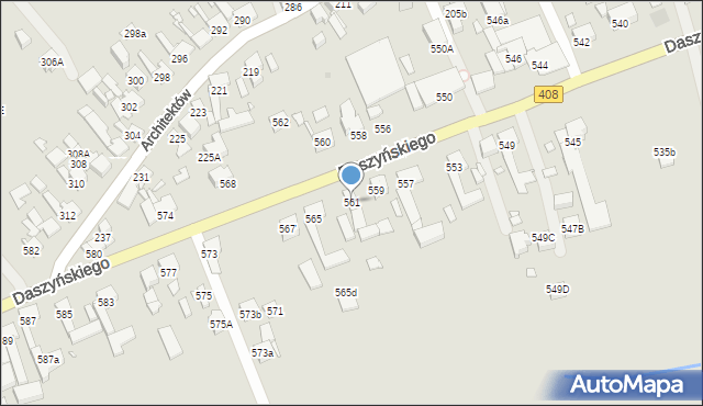 Gliwice, Daszyńskiego Ignacego, 561, mapa Gliwic