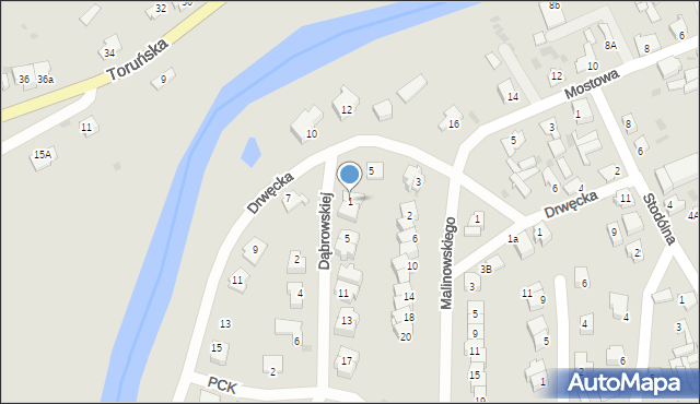 Golub-Dobrzyń, Dąbrowskiej Marii, 1, mapa Golub-Dobrzyń