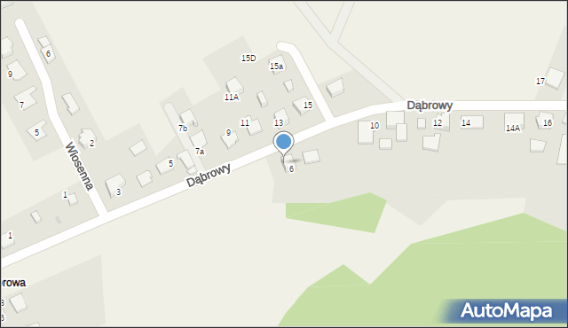 Góra, Dąbrowa, 8, mapa Góra