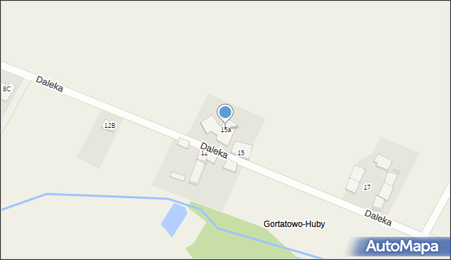 Gortatowo, Daleka, 15a, mapa Gortatowo