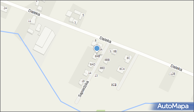 Gortatowo, Daleka, 8AB, mapa Gortatowo